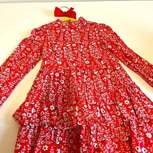 Janie and Jack Coral ruffle dress